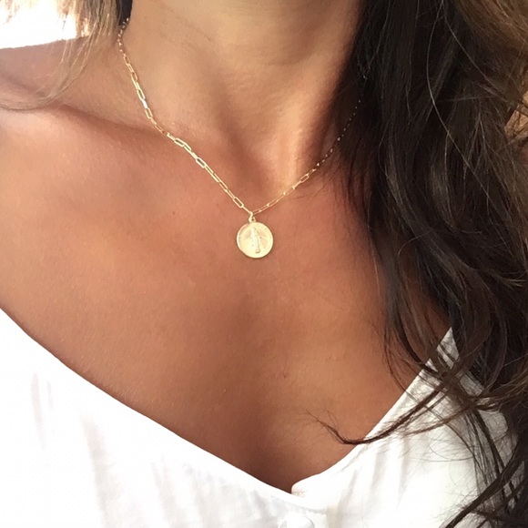 14K Gold Filled Mother Mary Necklace - Picture 8 of 8